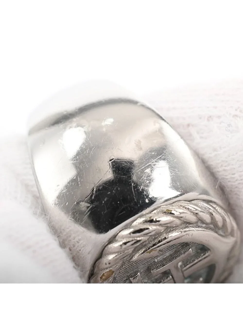 Hermes Ring Anchor Silver